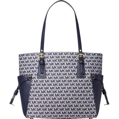 michael michael kors signature voyager large east west tote|Michael Kors voyager east west.